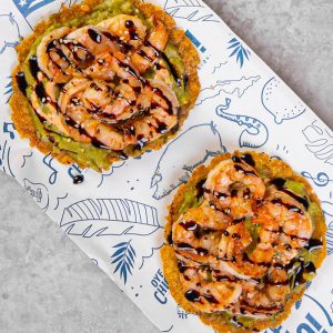 Tostadas de camarón